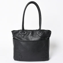 画像をギャラリービューアに読み込む, 極美品 CHROME HEARTS クロムハーツ TOTE 4 POCKET 4ポケット レザートートバッグ CHクロスパッチ 4パッチ ダガー ブラック 中古 4a006275