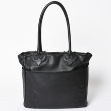 画像をギャラリービューアに読み込む, 極美品 CHROME HEARTS クロムハーツ TOTE 4 POCKET 4ポケット レザートートバッグ CHクロスパッチ 4パッチ ダガー ブラック 中古 4a006275