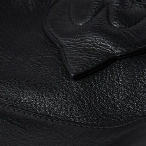 極美品 CHROME HEARTS クロムハーツ TOTE 4 POCKET 4ポケット レザートートバッグ CHクロスパッチ 4パッチ ダガー ブラック 中古 4a006275