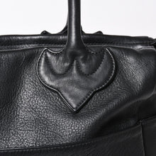 画像をギャラリービューアに読み込む, 極美品 CHROME HEARTS クロムハーツ TOTE 4 POCKET 4ポケット レザートートバッグ CHクロスパッチ 4パッチ ダガー ブラック 中古 4a006275