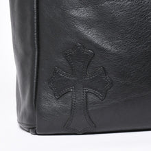画像をギャラリービューアに読み込む, 極美品 CHROME HEARTS クロムハーツ TOTE 4 POCKET 4ポケット レザートートバッグ CHクロスパッチ 4パッチ ダガー ブラック 中古 4a006275