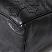 画像をギャラリービューアに読み込む, 極美品 CHROME HEARTS クロムハーツ TOTE 4 POCKET 4ポケット レザートートバッグ CHクロスパッチ 4パッチ ダガー ブラック 中古 4a006275
