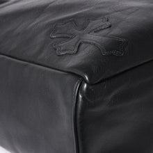 画像をギャラリービューアに読み込む, 極美品 CHROME HEARTS クロムハーツ TOTE 4 POCKET 4ポケット レザートートバッグ CHクロスパッチ 4パッチ ダガー ブラック 中古 4a006275