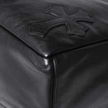 画像をギャラリービューアに読み込む, 極美品 CHROME HEARTS クロムハーツ TOTE 4 POCKET 4ポケット レザートートバッグ CHクロスパッチ 4パッチ ダガー ブラック 中古 4a006275