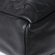 画像をギャラリービューアに読み込む, 極美品 CHROME HEARTS クロムハーツ TOTE 4 POCKET 4ポケット レザートートバッグ CHクロスパッチ 4パッチ ダガー ブラック 中古 4a006275