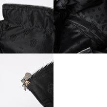 画像をギャラリービューアに読み込む, 極美品 CHROME HEARTS クロムハーツ TOTE 4 POCKET 4ポケット レザートートバッグ CHクロスパッチ 4パッチ ダガー ブラック 中古 4a006275