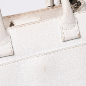 CHANEL シャネル ネオ エグゼクティブ トート スモール ハンドバッグ 2WAY A69929 ココマーク キャビアスキン シルバー金具 良品 中古 4a006135