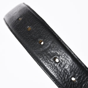 極美品 CHROME HEARTS クロムハーツ PYRAMID PLS STUDS ゼロピラミッド ベルトストラップ サイズ32 レザー シルバー925 中古 4a006273