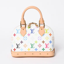 画像をギャラリービューアに読み込む, 新品未使用品 LOUIS VUITTON ルイヴィトン 村上隆 アルマBB M13078 ハンドバッグ モノグラムマルチカラー ホワイト 中古 4a006112