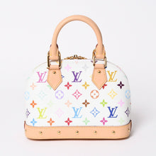 画像をギャラリービューアに読み込む, 新品未使用品 LOUIS VUITTON ルイヴィトン 村上隆 アルマBB M13078 ハンドバッグ モノグラムマルチカラー ホワイト 中古 4a006112