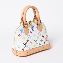 画像をギャラリービューアに読み込む, 新品未使用品 LOUIS VUITTON ルイヴィトン 村上隆 アルマBB M13078 ハンドバッグ モノグラムマルチカラー ホワイト 中古 4a006112