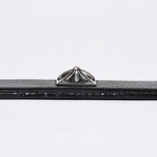 画像をギャラリービューアに読み込む, 極美品 CHROME HEARTS クロムハーツ PYRAMID PLS STUDS ゼロピラミッド ベルトストラップ サイズ32 レザー シルバー925 中古 4a006273