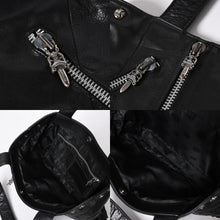画像をギャラリービューアに読み込む, CHROME HEARTS クロムハーツ JJ DEAN LARGE JJディーン ラージ トートバッグ ダガー クロスボール ローラー シルバー925 美品 中古 4a006274