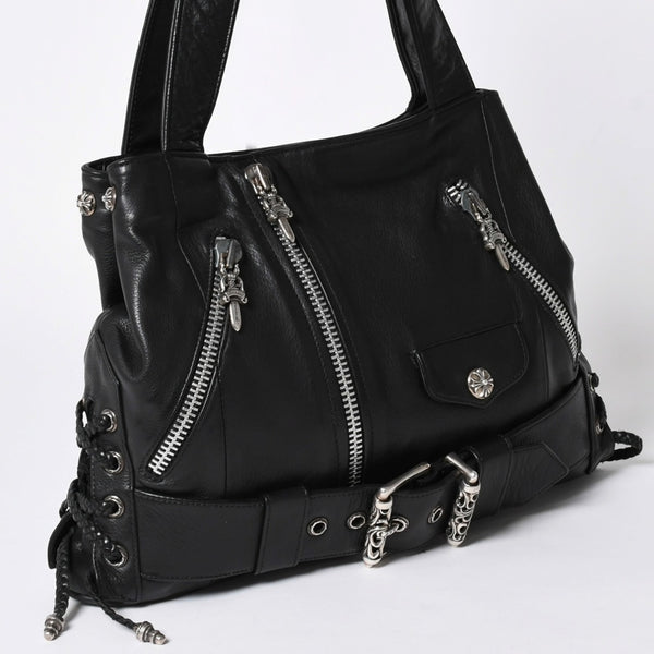 CHROME HEARTS クロムハーツ JJ DEAN LARGE JJディーン ラージ トートバッグ ダガー クロスボール ローラー シルバー925 美品 中古 4a006274