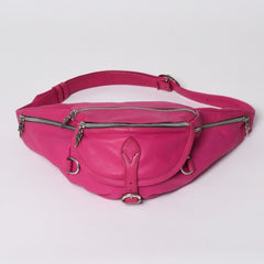 極美品 CHROME HEARTS クロムハーツ #1 SNAT PACK #1スナットパック ボディバッグ ダガー ガンスリンガー ピンク シルバー925 中古 4a006162