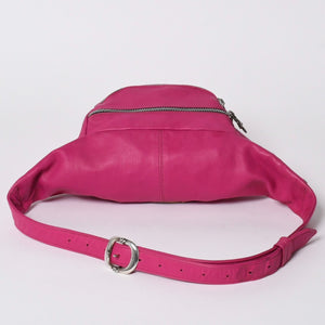 極美品 CHROME HEARTS クロムハーツ #1 SNAT PACK #1スナットパック ボディバッグ ダガー ガンスリンガー ピンク シルバー925 中古 4a006162