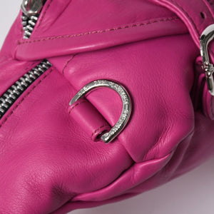 極美品 CHROME HEARTS クロムハーツ SNAT PACK MINI スナットパック ミニ ボディバッグ ダガー ガンスリンガー ピンク シルバー925 中古 4a006161