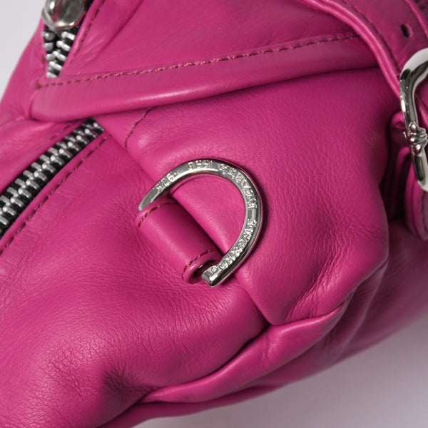 極美品 CHROME HEARTS クロムハーツ SNAT PACK MINI スナットパック ミニ ボディバッグ ダガー ガンスリンガー ピンク シルバー925 中古 4a006161