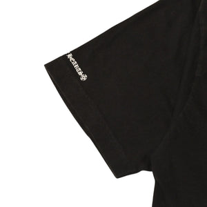 CHROME HEARTS クロムハーツ 半袖Tシャツ サイズM オールドイングリッシュ ネックロゴ スクロールラベル ブラック 美品 中古 4a006278