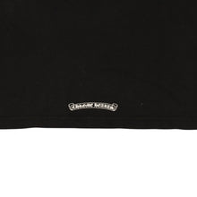 Load the image into the gallery viewer. CHROME HEARTS クロムハーツ 半袖Tシャツ サイズM オールドイングリッシュ ネックロゴ スクロールラベル ブラック 美品 中古 4a006278