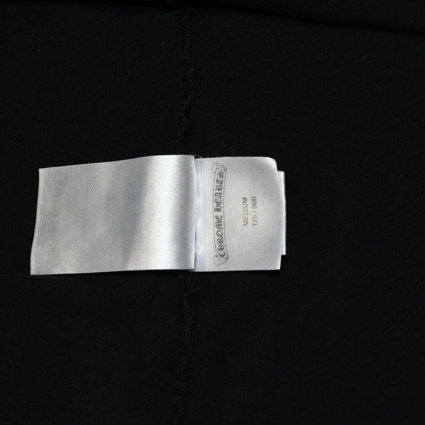 CHROME HEARTS クロムハーツ 半袖Tシャツ サイズM オールドイングリッシュ ネックロゴ スクロールラベル ブラック 美品 中古 4a006278