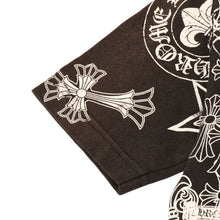 画像をギャラリービューアに読み込む, CHROME HEARTS クロムハーツ 総柄半袖Tシャツ サイズS FOTI オールオーバープリント ブラック ホワイト 美品 中古 4a006284