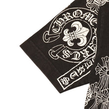画像をギャラリービューアに読み込む, CHROME HEARTS クロムハーツ 総柄半袖Tシャツ サイズS FOTI オールオーバープリント ブラック ホワイト 美品 中古 4a006284
