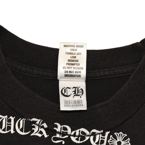 CHROME HEARTS クロムハーツ 総柄半袖Tシャツ サイズS FOTI オールオーバープリント ブラック ホワイト 美品 中古 4a006284