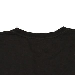 極美品 CHROME HEARTS クロムハーツ 半袖Tシャツ サイズXXL ネックロゴ オールドイングリッシュ スクロールラベル ブラック 中古 4a006276