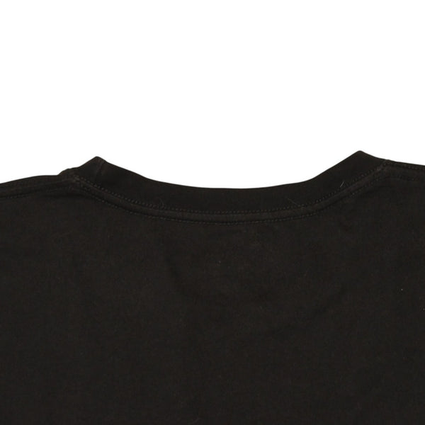 極美品 CHROME HEARTS クロムハーツ 半袖Tシャツ サイズXXL ネックロゴ オールドイングリッシュ スクロールラベル ブラック 中古 4a006276