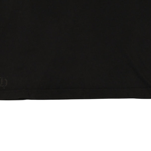 CHROME HEARTS クロムハーツ 半袖Tシャツ サイズM オールドイングリッシュ ネックロゴ スクロールラベル ブラック 美品 中古 4a006278