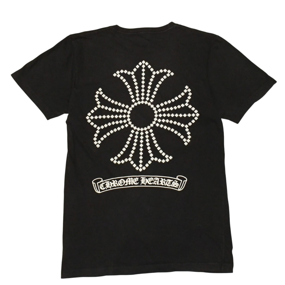 CHROME HEARTS クロムハーツ 半袖Tシャツ サイズS CHプラス オールドイングリッシュ スクロールラベル ブラック 美品 中古 4a006277