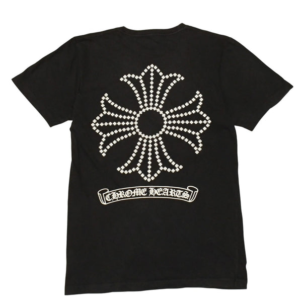CHROME HEARTS クロムハーツ 半袖Tシャツ サイズS CHプラス オールドイングリッシュ スクロールラベル ブラック 美品 中古 4a006277