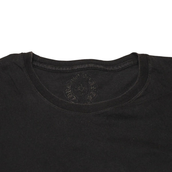 CHROME HEARTS クロムハーツ 半袖Tシャツ サイズS CHプラス オールドイングリッシュ スクロールラベル ブラック 美品 中古 4a006277