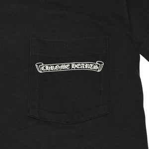 CHROME HEARTS クロムハーツ 半袖Tシャツ サイズS CHプラス オールドイングリッシュ スクロールラベル ブラック 美品 中古 4a006277