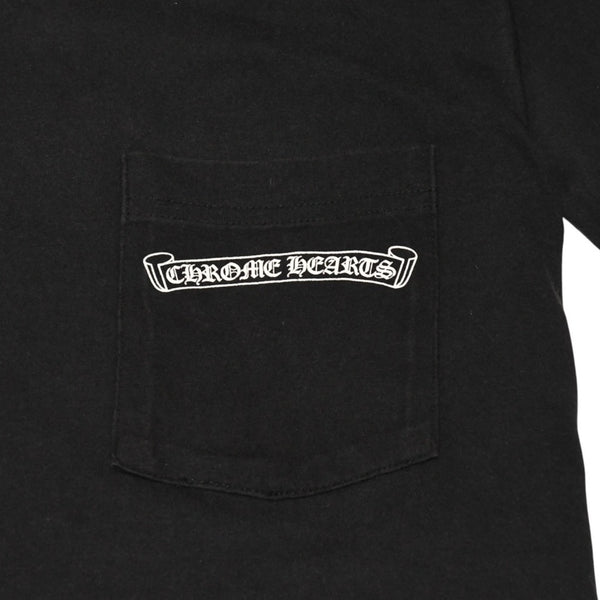 CHROME HEARTS クロムハーツ 半袖Tシャツ サイズS CHプラス オールドイングリッシュ スクロールラベル ブラック 美品 中古 4a006277