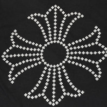 Load the image into the gallery viewer. CHROME HEARTS クロムハーツ 半袖Tシャツ サイズS CHプラス オールドイングリッシュ スクロールラベル ブラック 美品 中古 4a006277