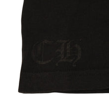 Load the image into the gallery viewer. CHROME HEARTS クロムハーツ 半袖Tシャツ サイズM オールドイングリッシュ ネックロゴ スクロールラベル ブラック 美品 中古 4a006278