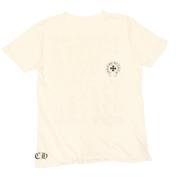 CHROME HEARTS クロムハーツ ヴァーティカルロゴ 半袖Tシャツ サイズM 東京限定 オールドイングリッシュ メイドインハリウッド 美品 中古 4a006285