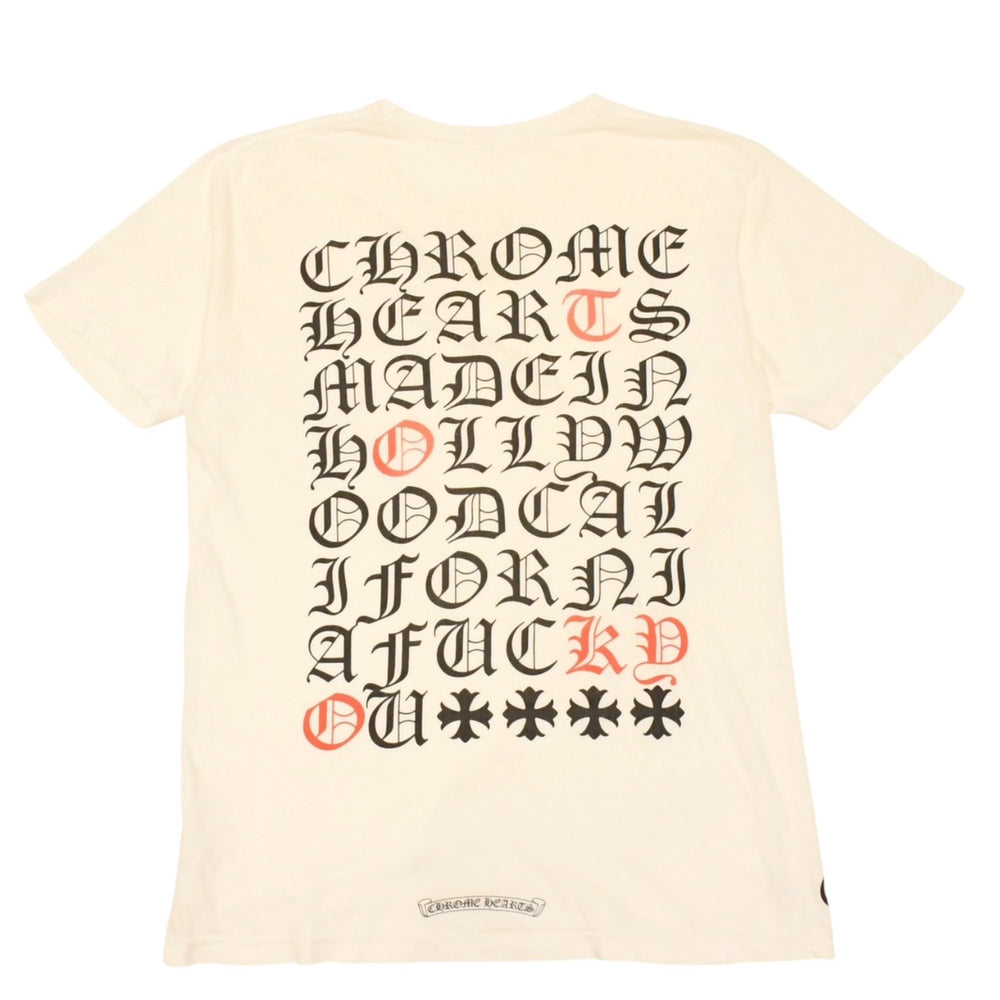 CHROME HEARTS クロムハーツ ヴァーティカルロゴ 半袖Tシャツ サイズM 東京限定 オールドイングリッシュ メイドインハリウッド 美品 中古 4a006285