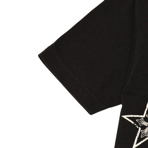 CHROME HEARTS クロムハーツ 半袖Tシャツ サイズS オールドイングリッシュ スター Tバー プリント ブラック ホワイト 美品 中古 4a006279