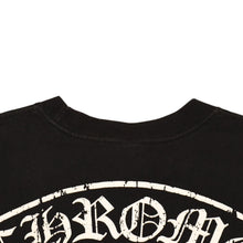 Load the image into the gallery viewer. CHROME HEARTS クロムハーツ 半袖Tシャツ サイズS オールドイングリッシュ スター Tバー プリント ブラック ホワイト 美品 中古 4a006279