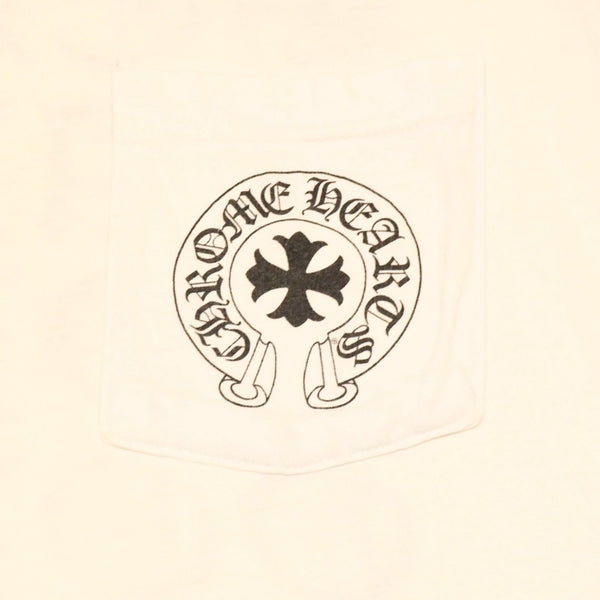 CHROME HEARTS クロムハーツ ヴァーティカルロゴ 半袖Tシャツ サイズM 東京限定 オールドイングリッシュ メイドインハリウッド 美品 中古 4a006285
