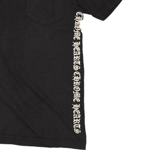 CHROME HEARTS クロムハーツ オールド 半袖Tシャツ サイズS NYC限定 オールドイングリッシュ ネックロゴ ブラック 美品 中古 4a006280