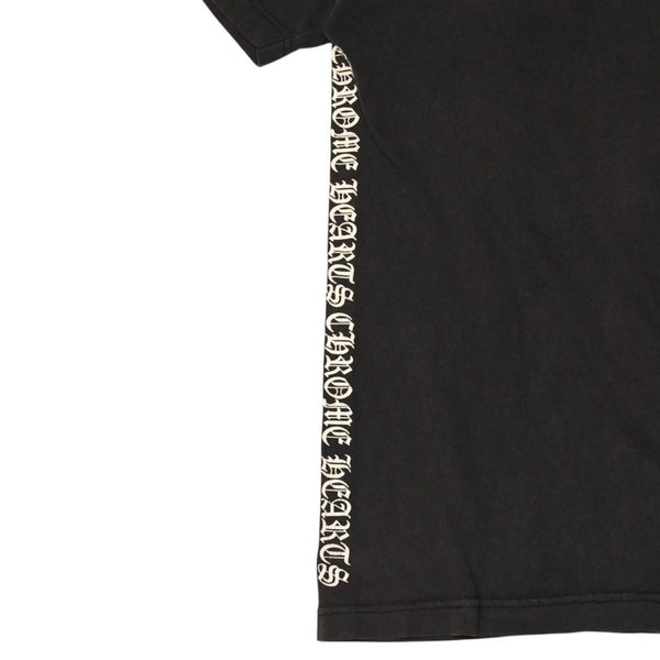 CHROME HEARTS クロムハーツ オールド 半袖Tシャツ サイズS NYC限定 オールドイングリッシュ ネックロゴ ブラック 美品 中古 4a006280