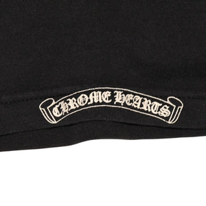 CHROME HEARTS クロムハーツ オールド 半袖Tシャツ サイズS NYC限定 オールドイングリッシュ ネックロゴ ブラック 美品 中古 4a006280