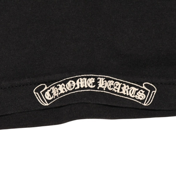 CHROME HEARTS クロムハーツ オールド 半袖Tシャツ サイズS NYC限定 オールドイングリッシュ ネックロゴ ブラック 美品 中古 4a006280