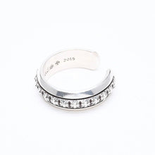 画像をギャラリービューアに読み込む, 極美品 CHROME HEARTS クロムハーツ CH PLUS PYRAMID OPEN BAND CHプラス ピラミッド オープンバンドリング 重量7.57g 17号 中古 4a006272