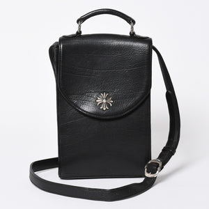 極美品 CHROME HEARTS クロムハーツ ショルダーバッグ 2WAY CHプラス装飾 ガンスリンガー クロスボール ブラック シルバー925 中古 4a006292