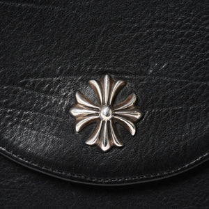 極美品 CHROME HEARTS クロムハーツ ショルダーバッグ 2WAY CHプラス装飾 ガンスリンガー クロスボール ブラック シルバー925 中古 4a006292